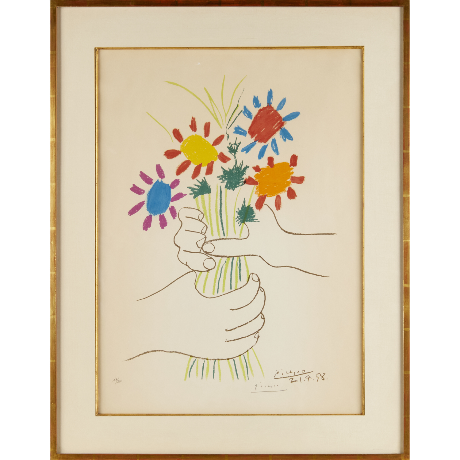 PABLO PICASSO, SIGNED LITHOGRAPH,