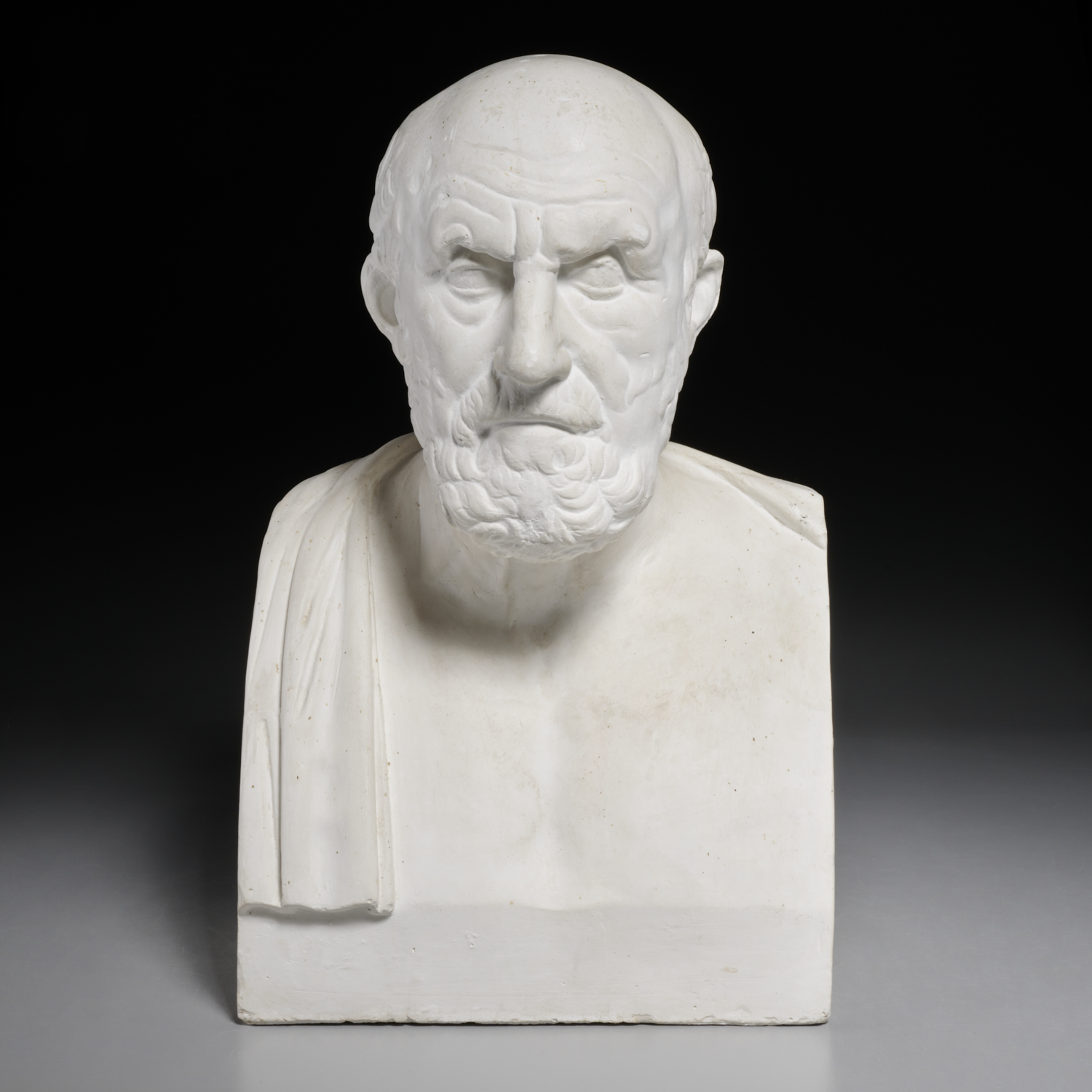 PLASTER BUST OF CHRYSIPPUS, GREEK