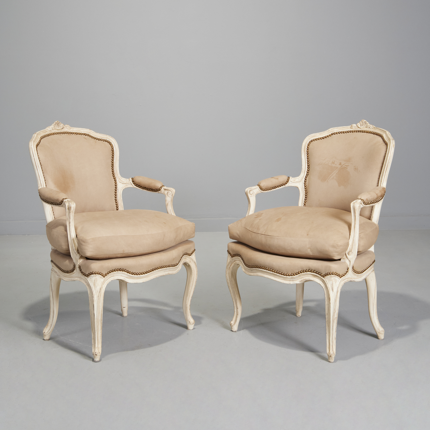 NICE PAIR LOUIS XV STYLE PAINTED 360d97