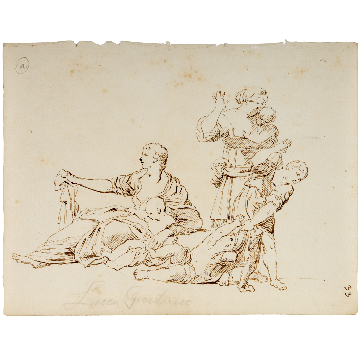 LUCA GIORDANO (ATTRIB.), INK ON PAPER