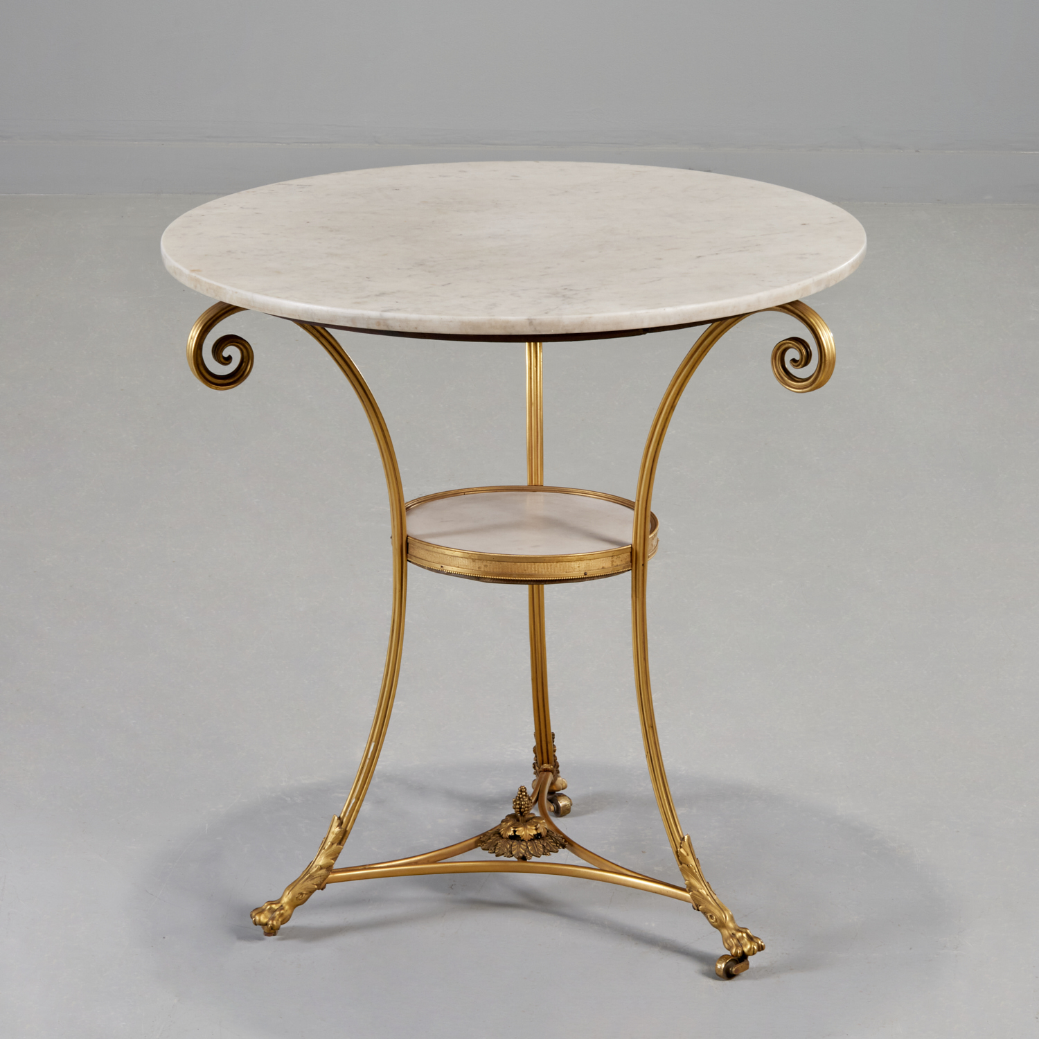 DIRECTOIRE GILT BRONZE AND MARBLE