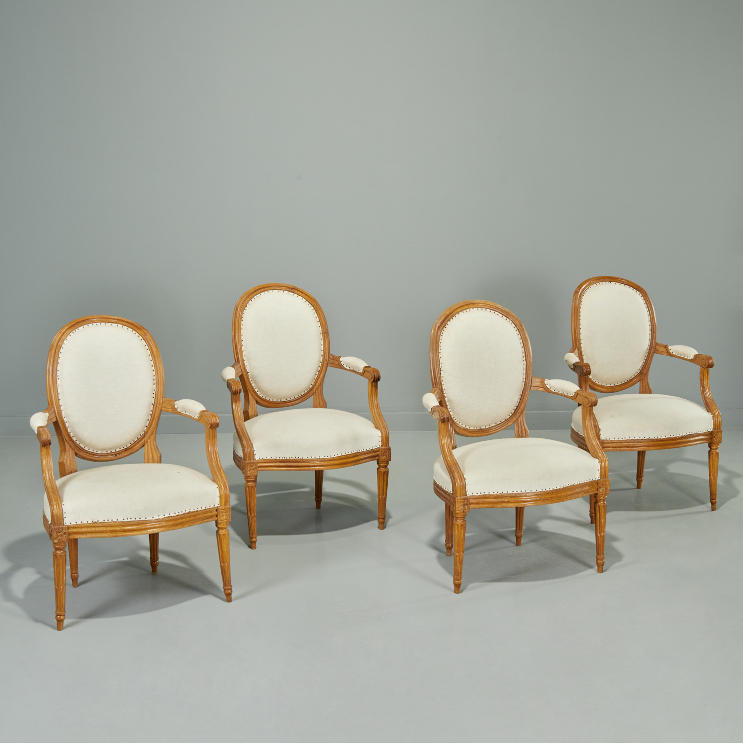 SET 4 PERIOD LOUIS XVI FAUTEUILS 360e38