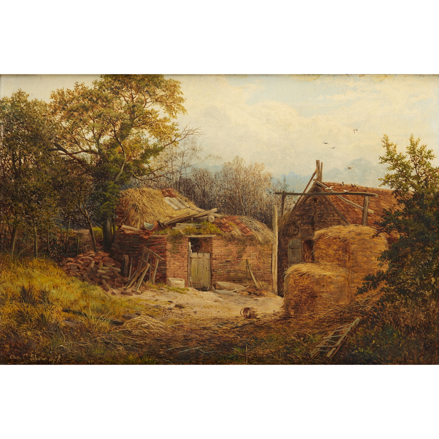 CHARLES S. SHAW, OIL ON CANVAS,