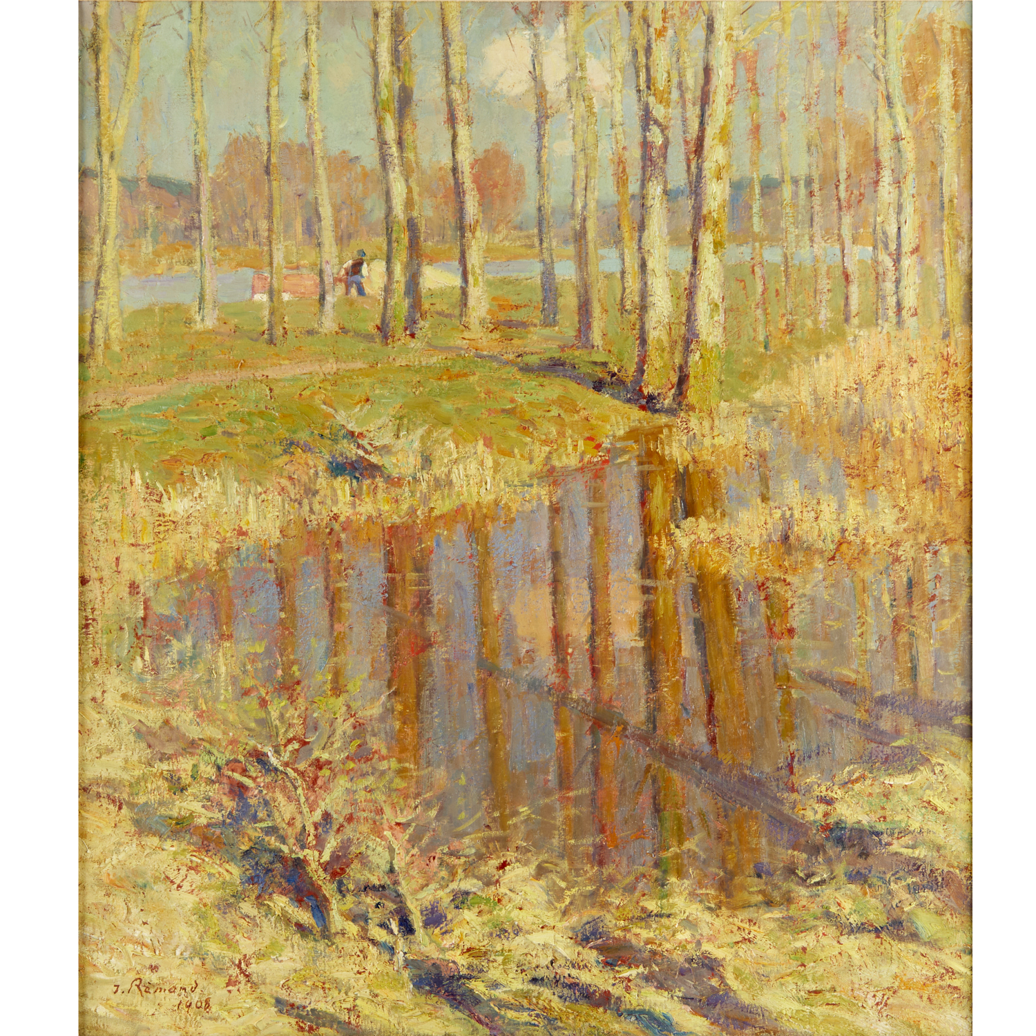 JEAN REMOND, OIL ON CANVAS, 1908