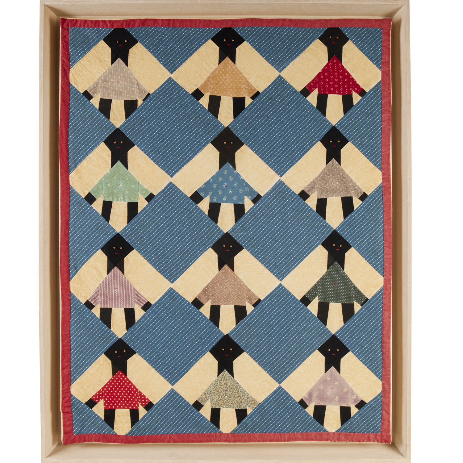 AFRICAN AMERICAN DOLL OR CRIB QUILT