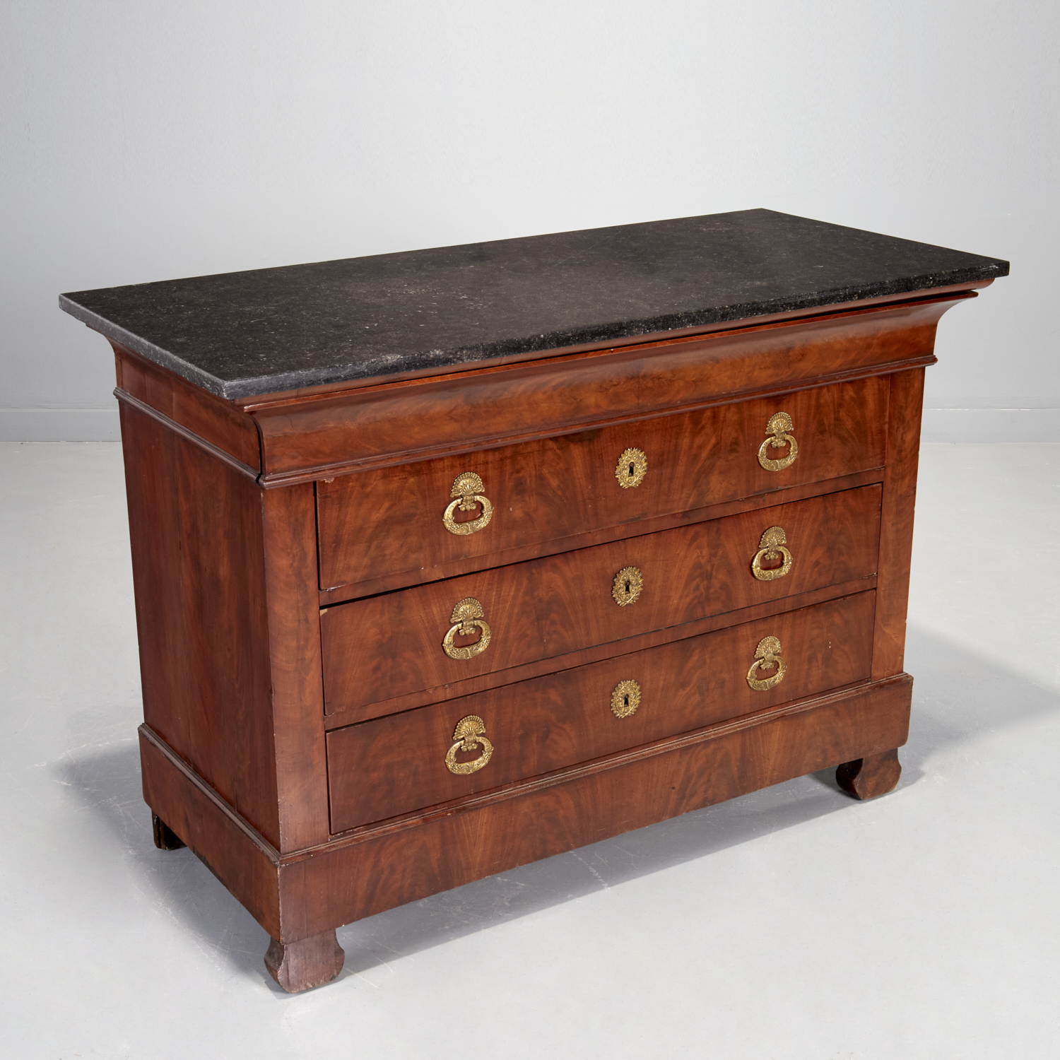 LOUIS PHILIPPE MARBLE TOP MAHOGANY