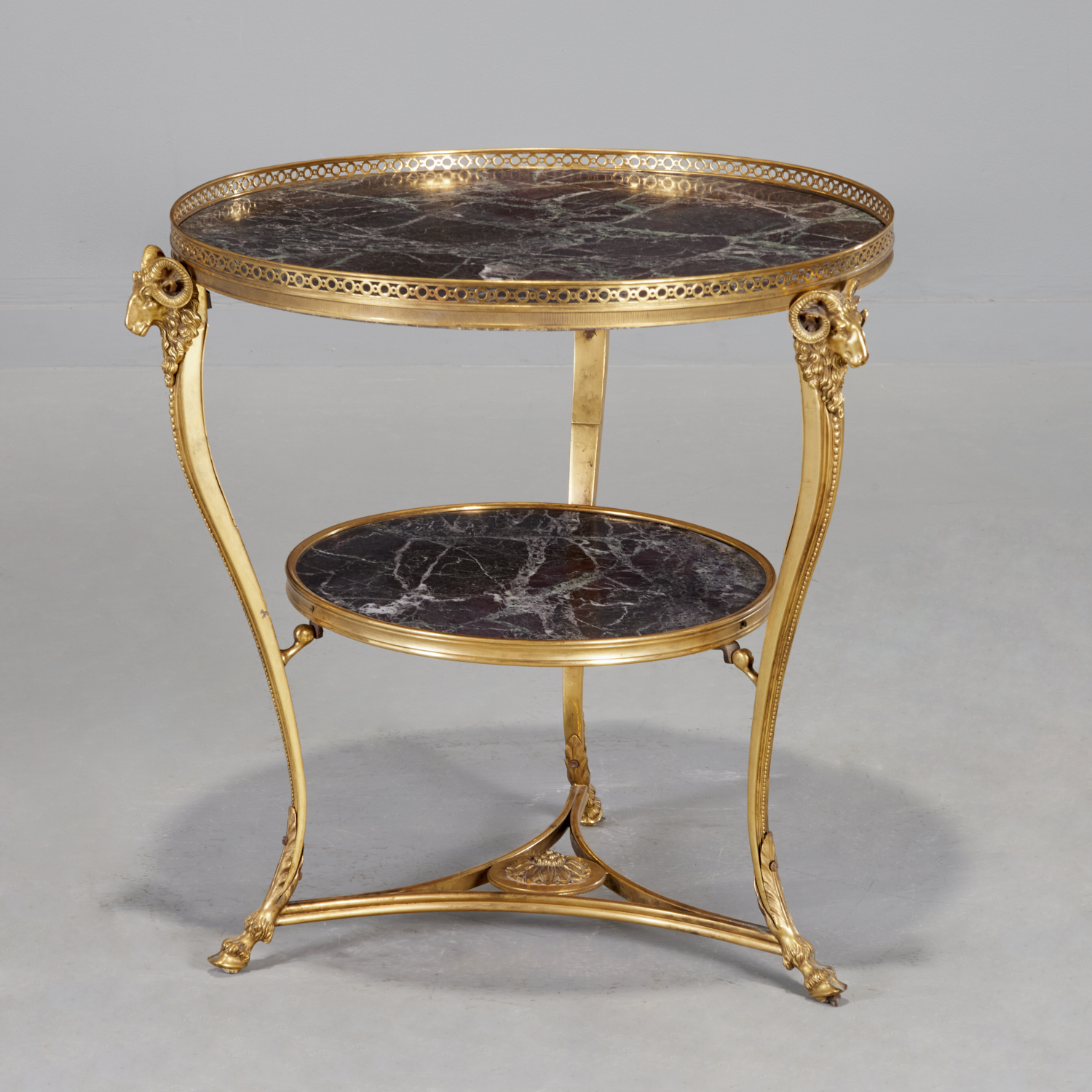 LOUIS XVI STYLE GILT BRONZE AND