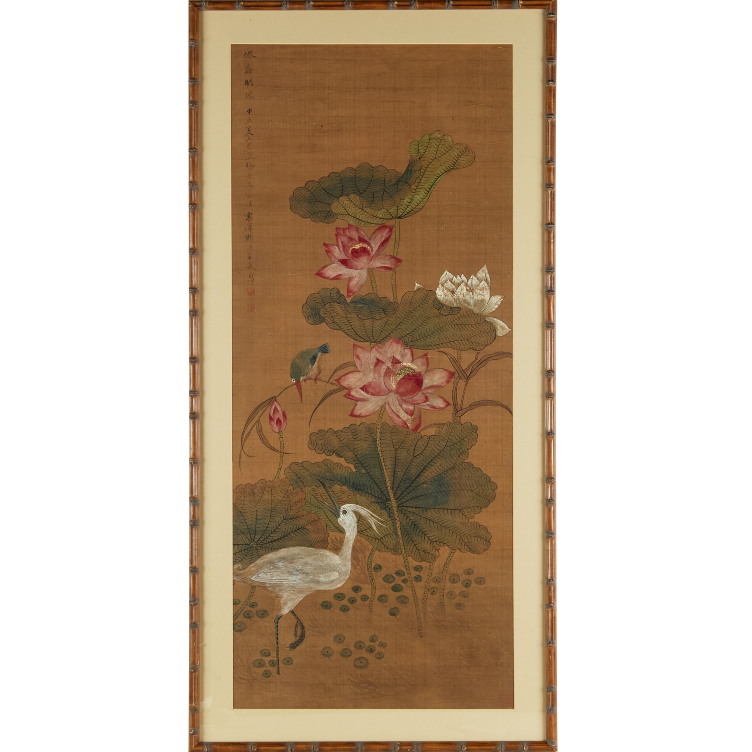 CHINESE SCHOOL LARGE SCROLL PAINTING 360eed