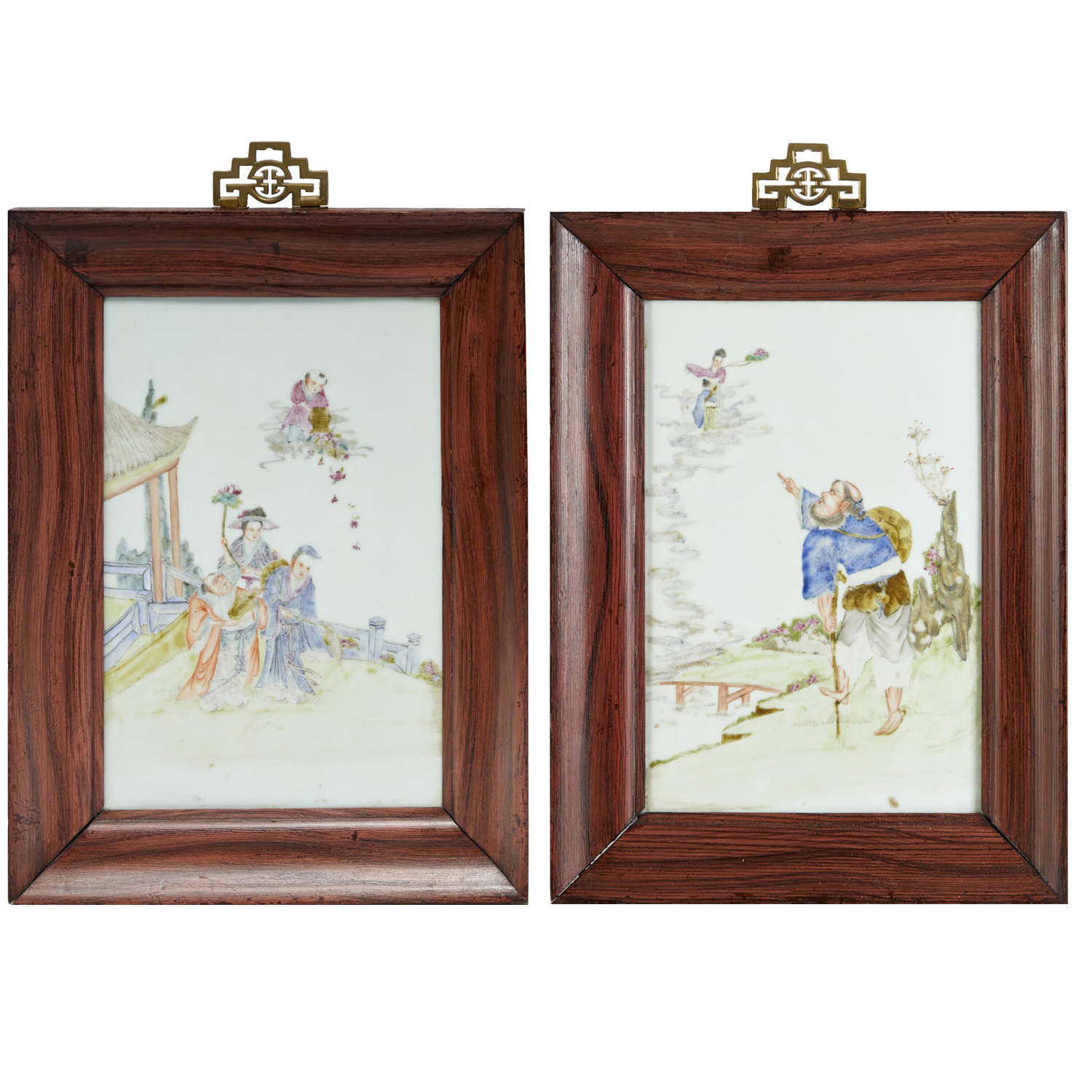 PAIR CHINESE FAMILLE ROSE PORCELAIN 360f2a