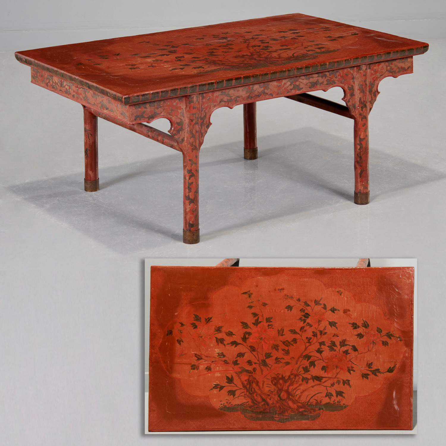 CHINESE RED LACQUERED LOW ALTAR 360f42