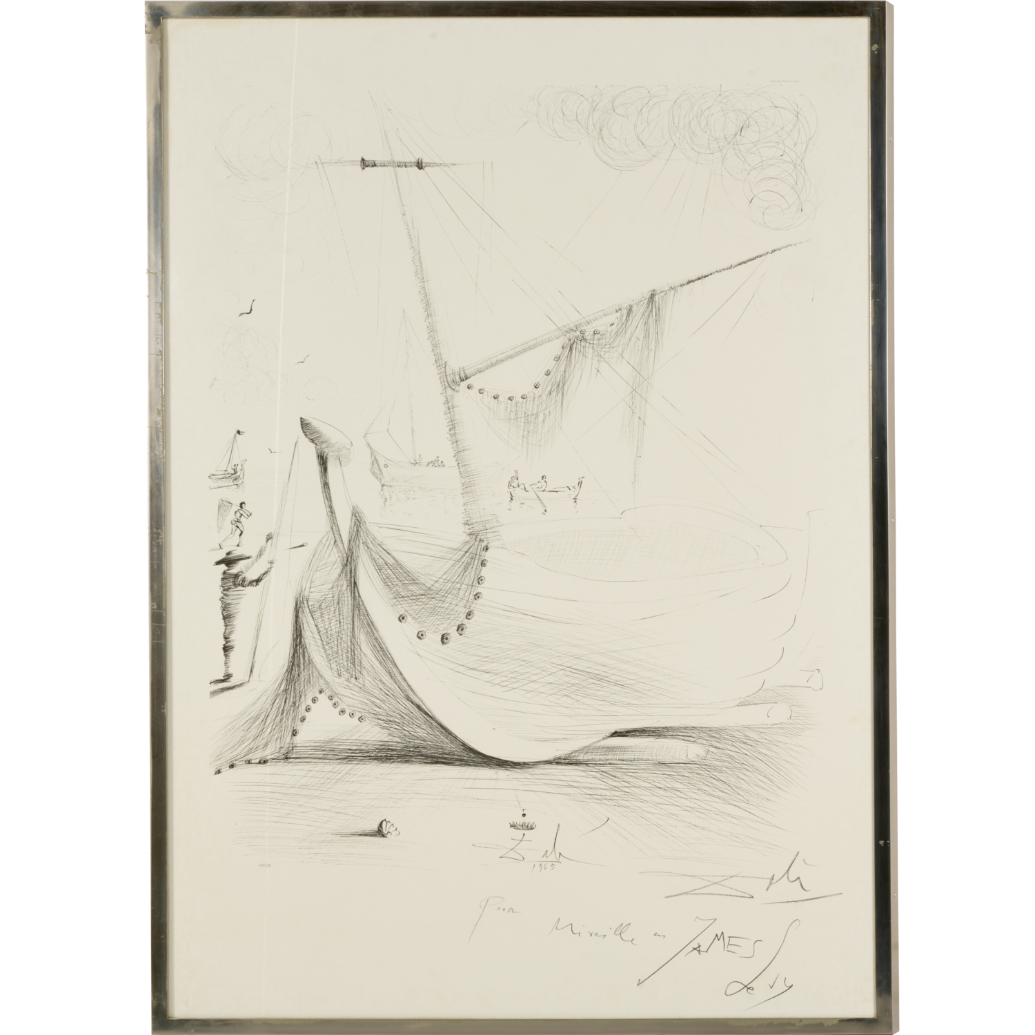 SALVADOR DALI SIGNED OFFSET PRINT 360fef