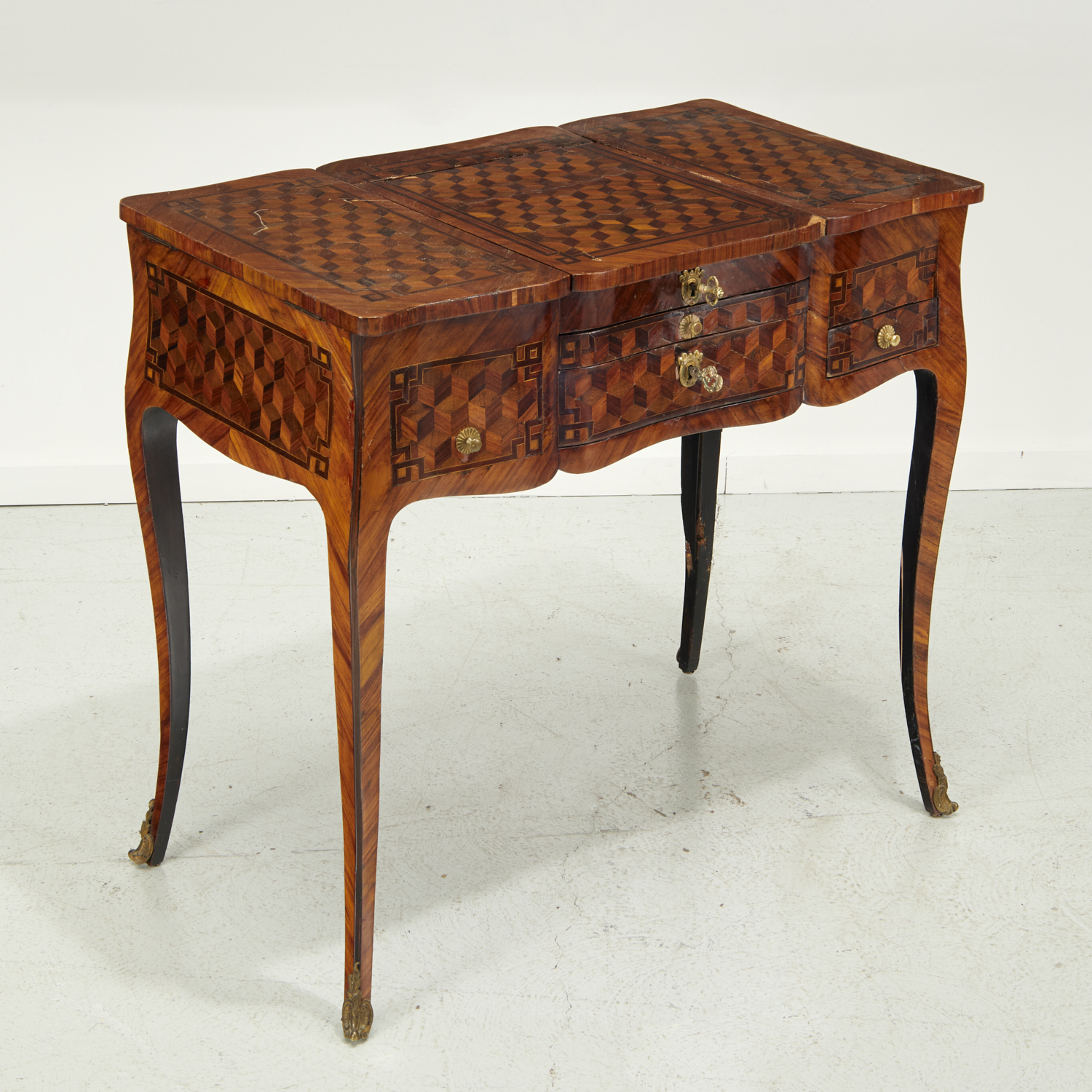 LOUIS XV PARQUETRY INLAID DRESSING 36100a