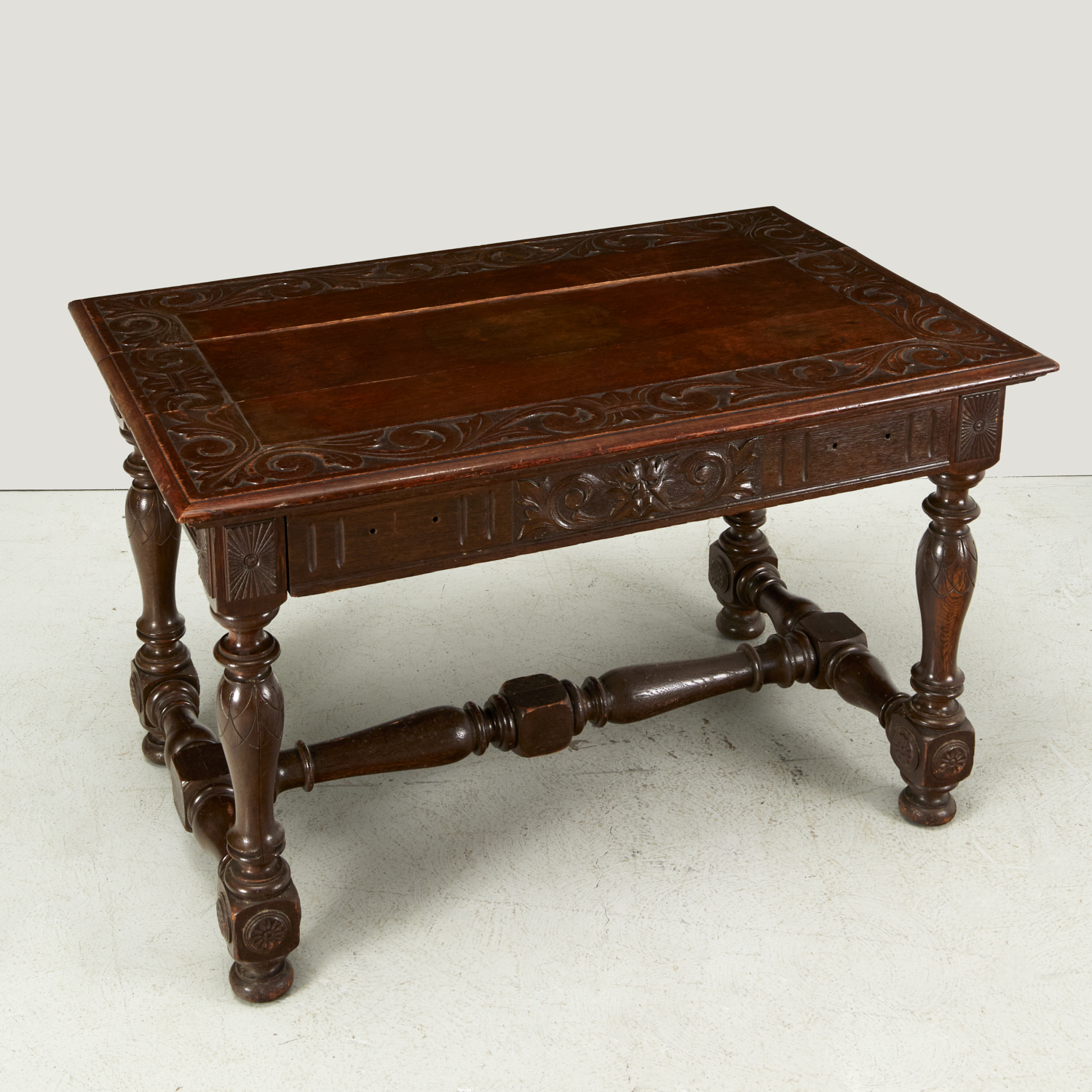 RENAISSANCE REVIVAL CARVED OAK 36104a