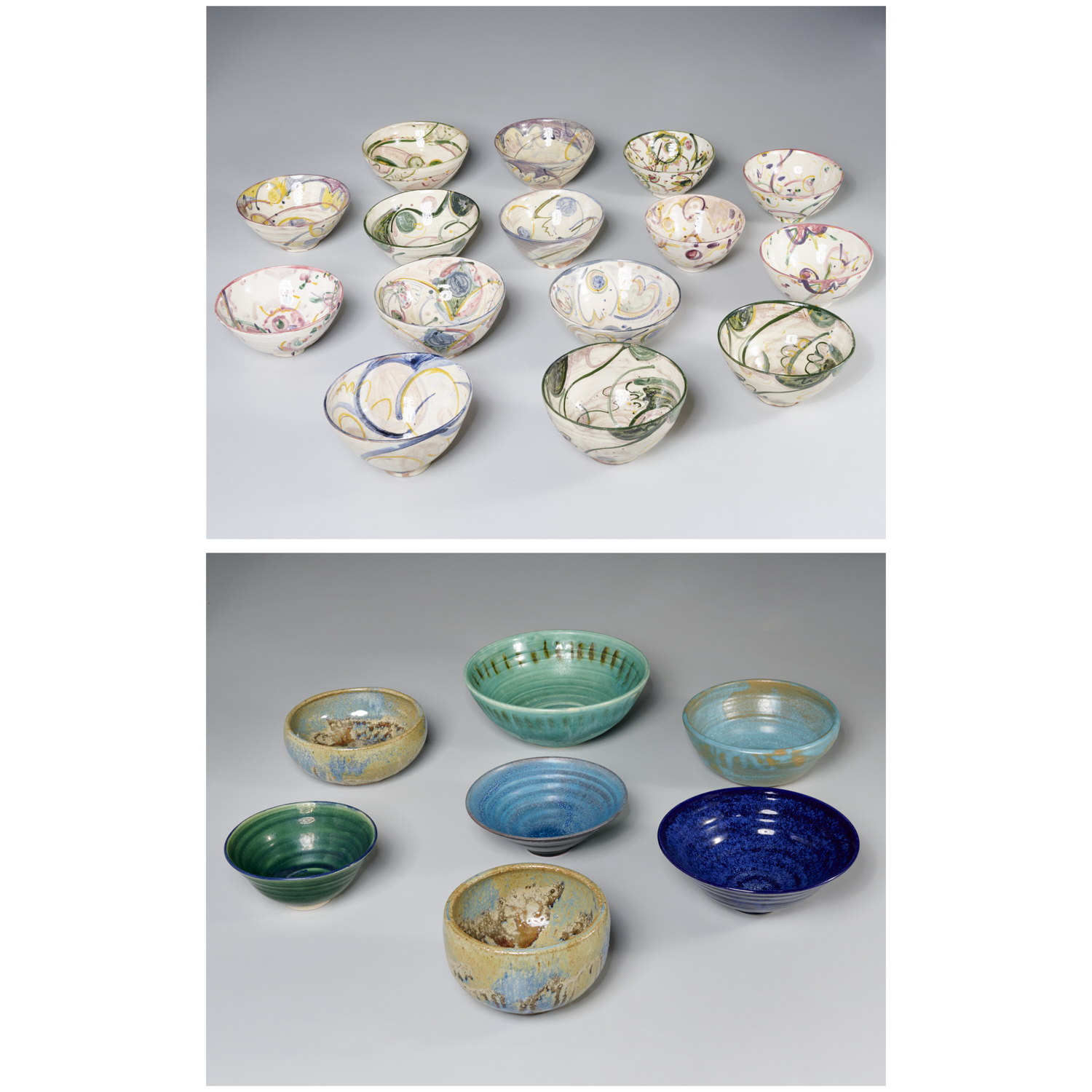  22 STUDIO POTTERY BOWLS MOST 36107a