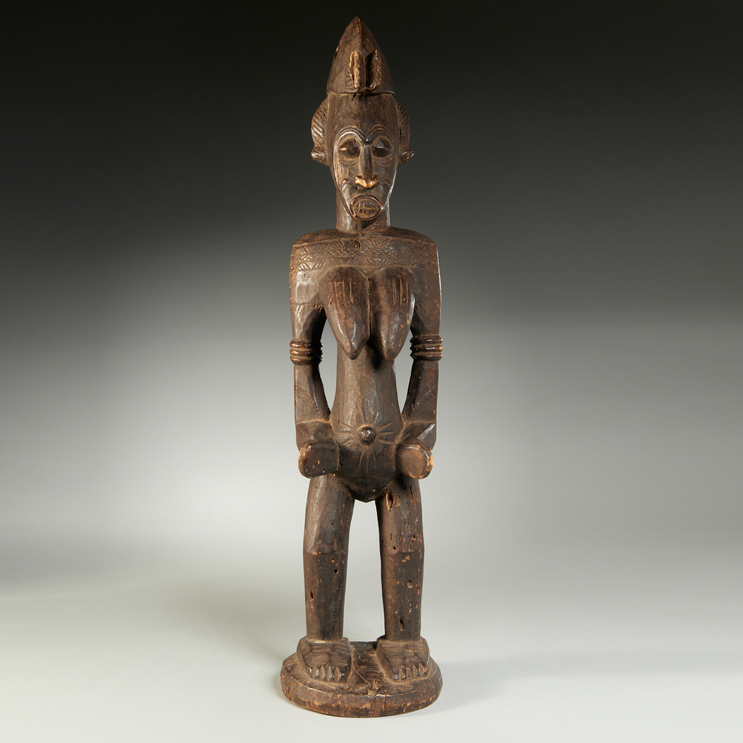 SENUFO PEOPLES LARGE FEMALE FIGURE  361083