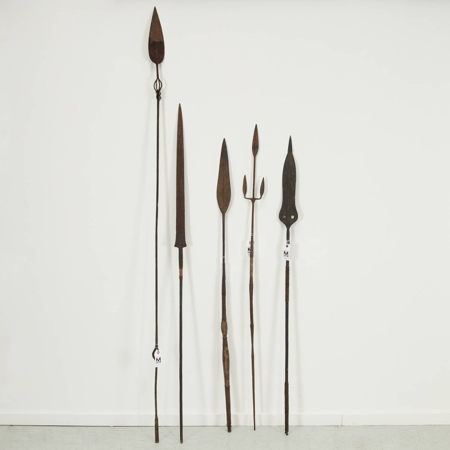 (5) WEST AFRICAN IRON SPEARS DR Congo,