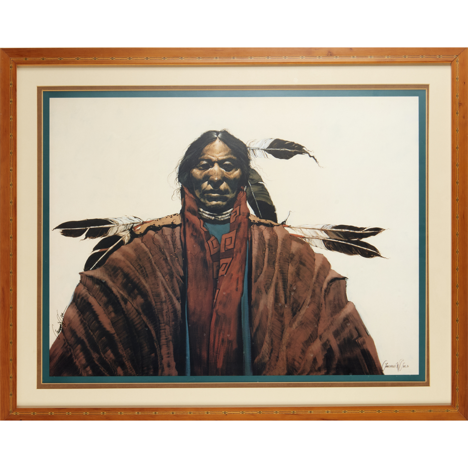 LAWRENCE W. LEE, NATIVE AMERICAN PORTRAIT,