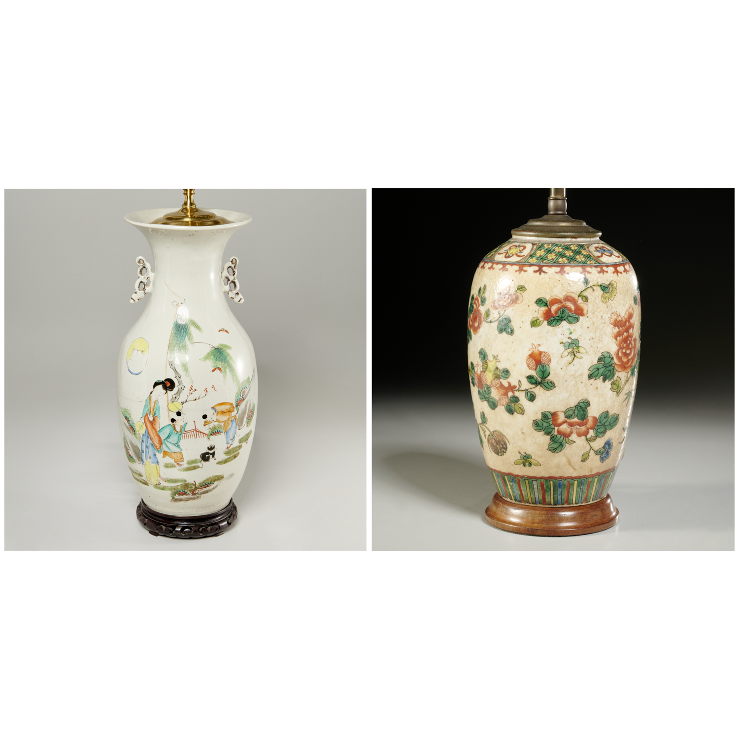 CHINESE PORCELAIN LAMPS INCL  36118d