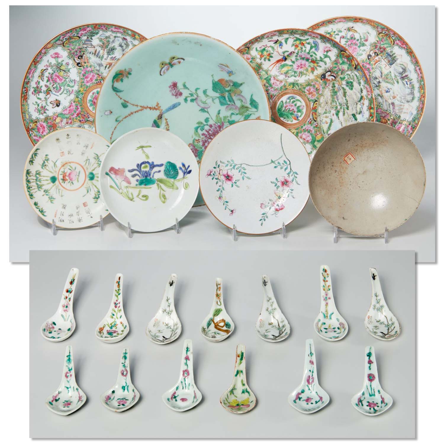 CHINESE POLYCHROME ENAMEL PORCELAIN