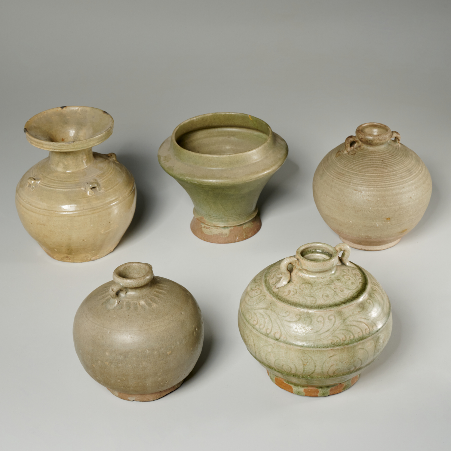 GROUP 5 EARLY ASIAN CELADON GLAZED 3611b2