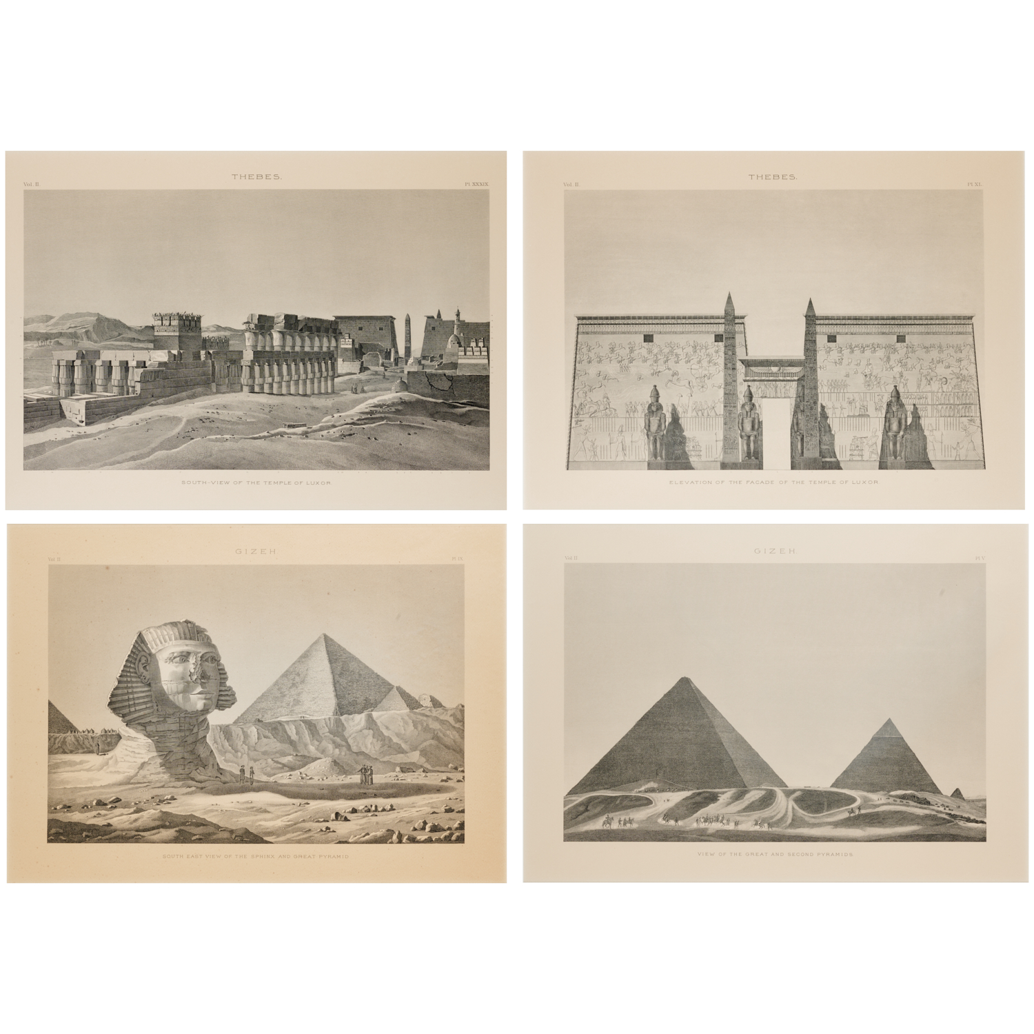 ANCIENT EGYPT, THEBES AND GIZEH,