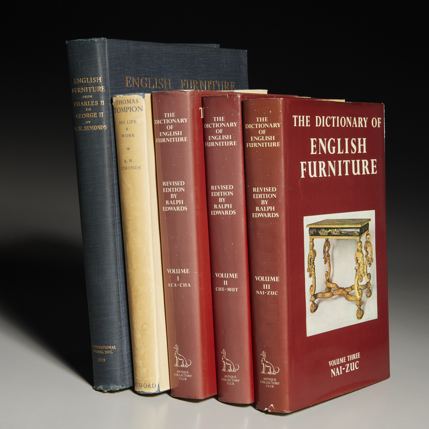  5 VOLS ENGLISH FURNITURE AND 361254