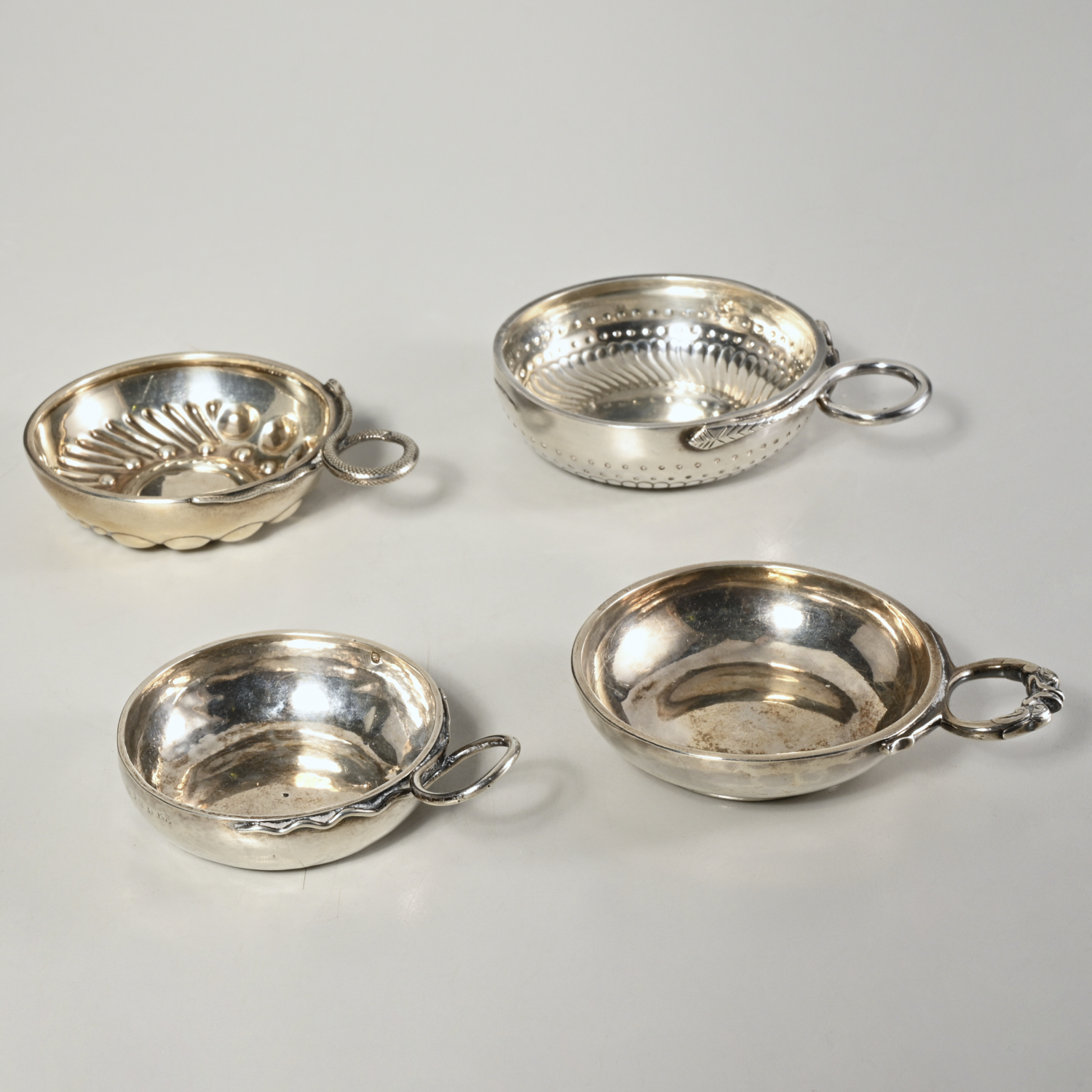 GROUP 4 ANTIQUE FRENCH SILVER 3612bc