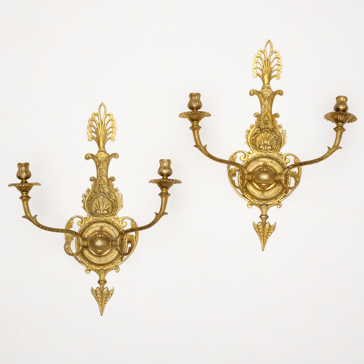 PAIR GEORGE III STYLE GILT BRONZE 3612fe