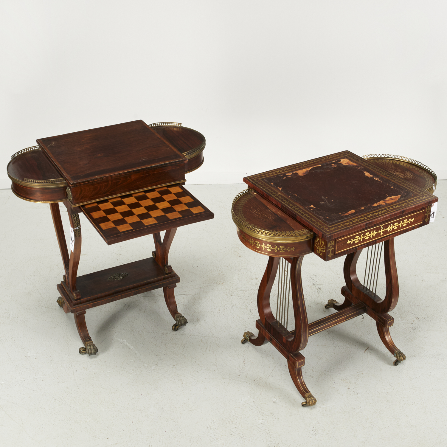 NEAR PAIR REGENCY INLAID ROSEWOOD 361325