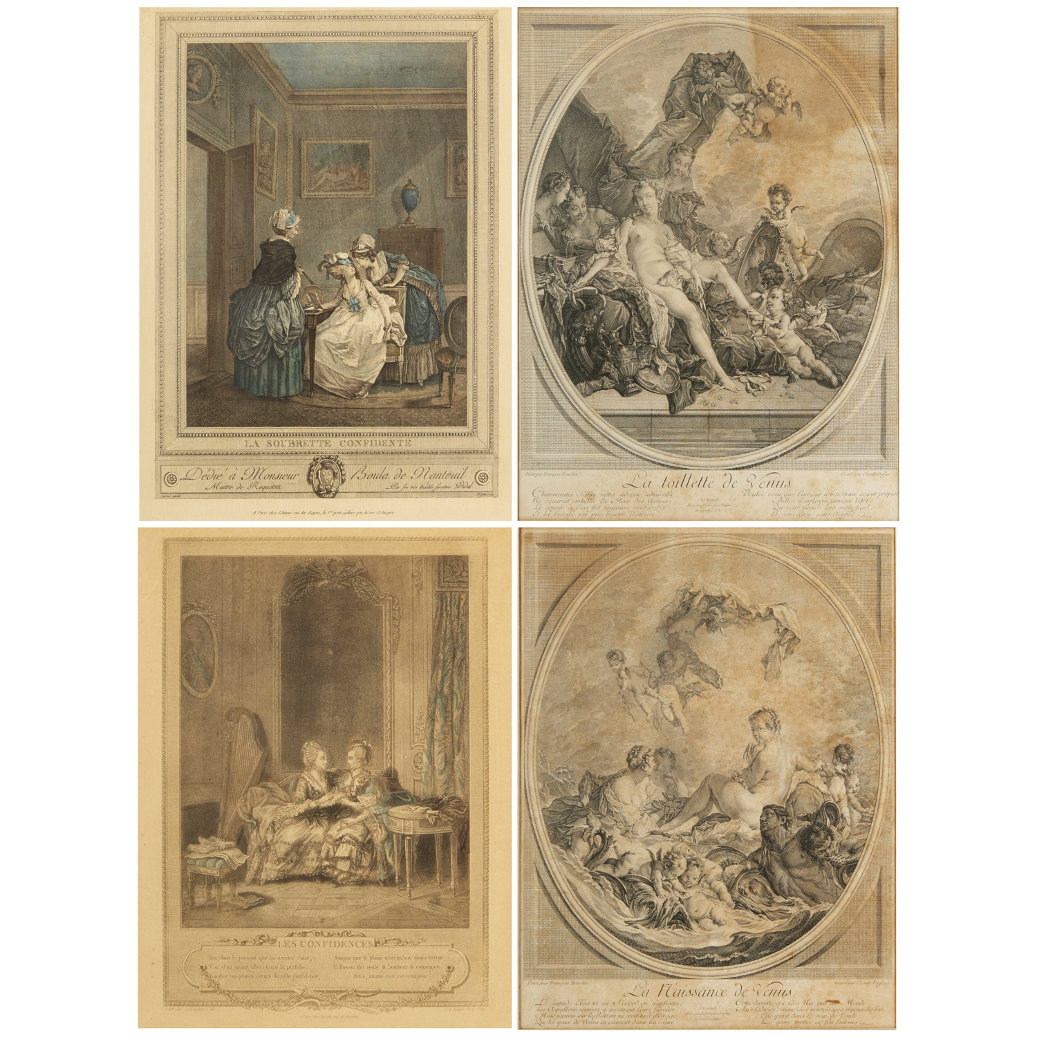 (4) FRENCH ENGRAVINGS, INCL. CLAUDE