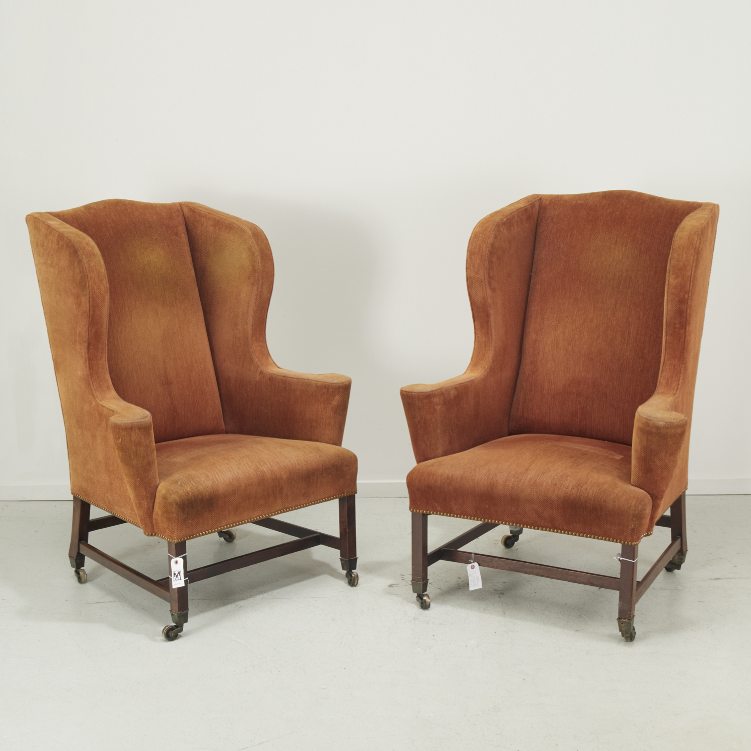 PAIR ANTIQUE GEORGE III STYLE WING