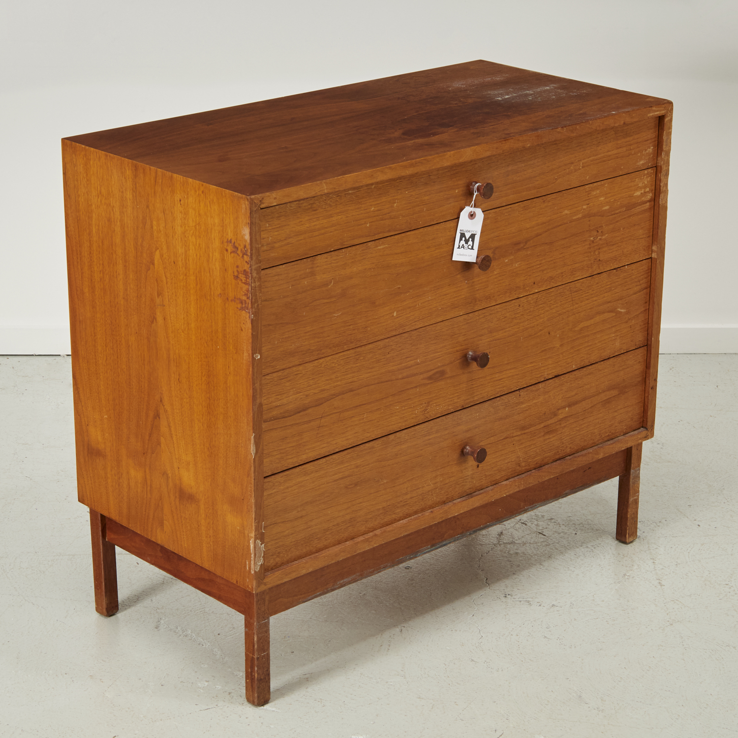 DANISH MODERN TEAK CHEST OF DRAWERS 3613a6