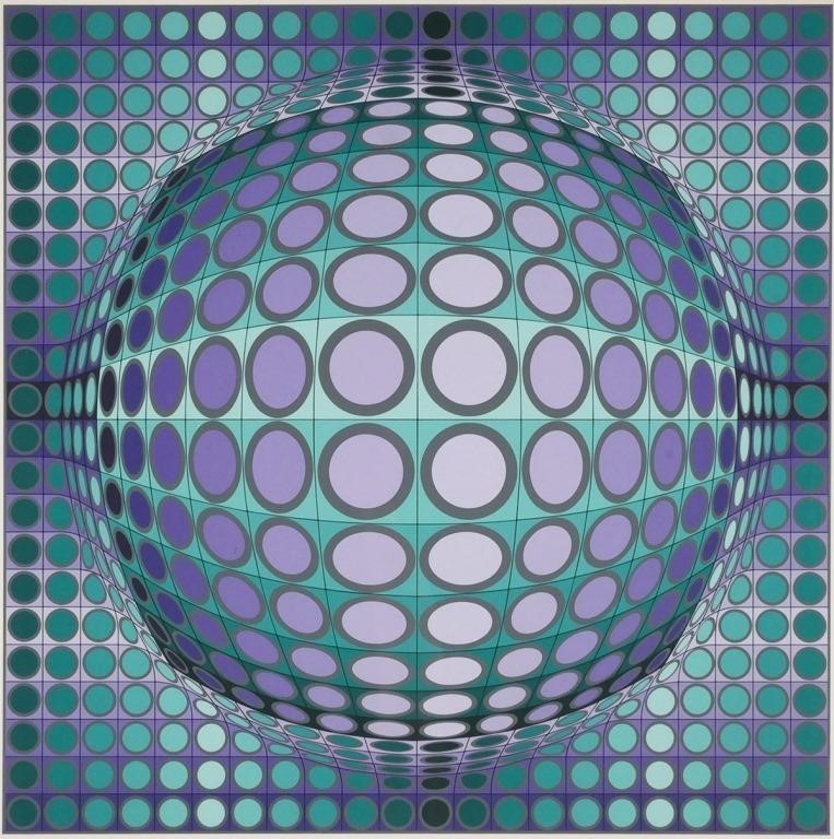 VASARELY, HC 12/15 SERIGRAPH OP