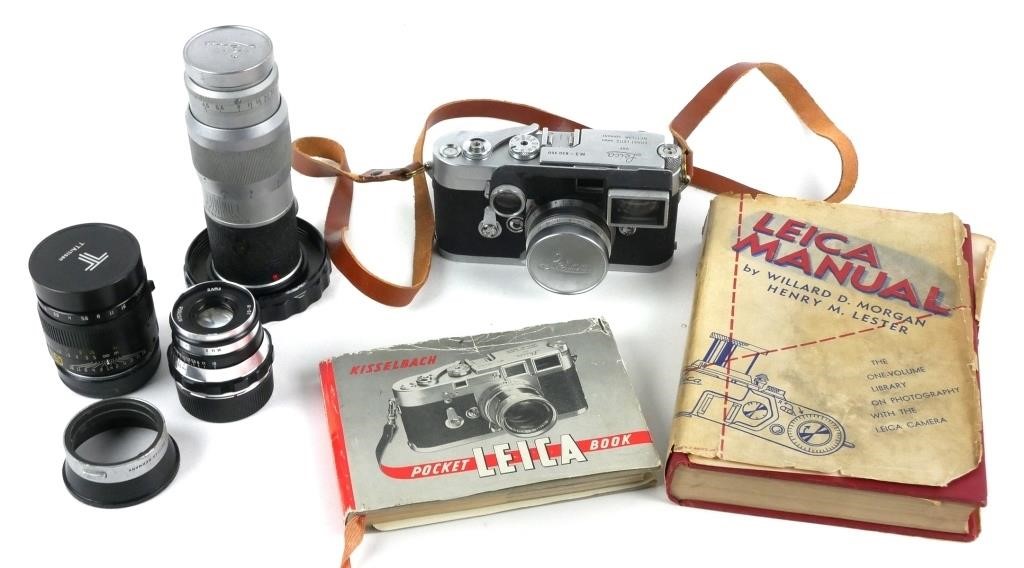 LEICA M3 DOUBLE STROKE W LEITZ LENSESDouble-stroke