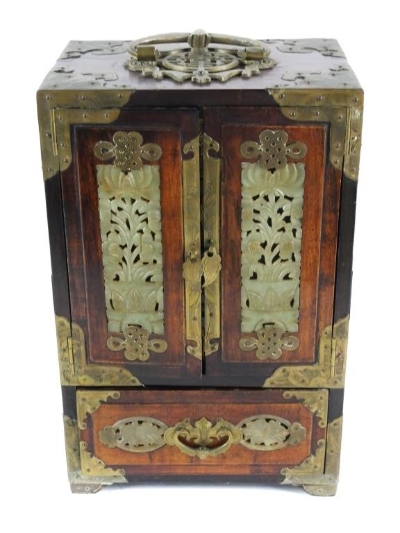 CHINESE CARVED JADE JEWELRY BOX20 363af3