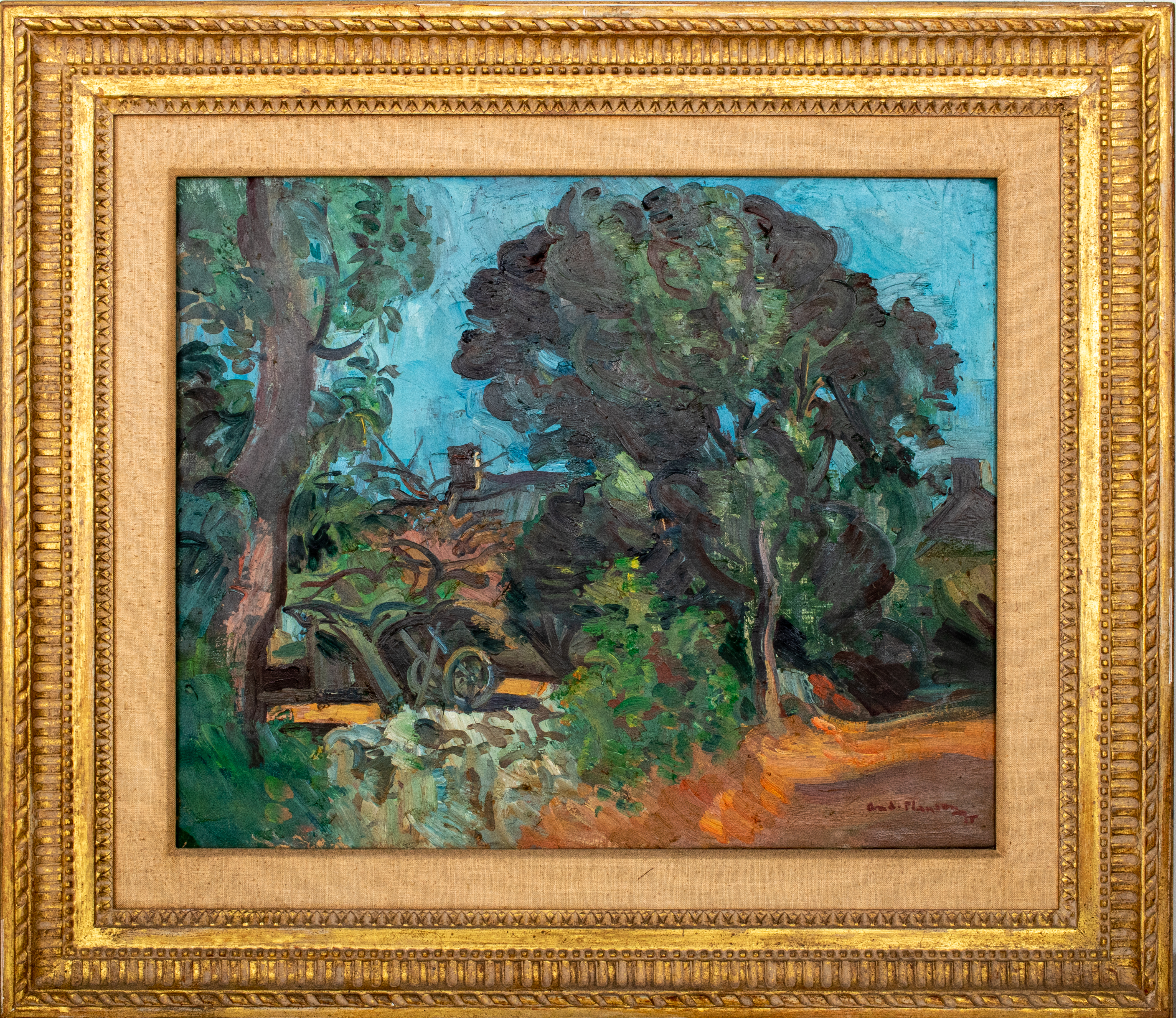 ANDRE PLANSON LANDSCAPE OIL ON 363b2d