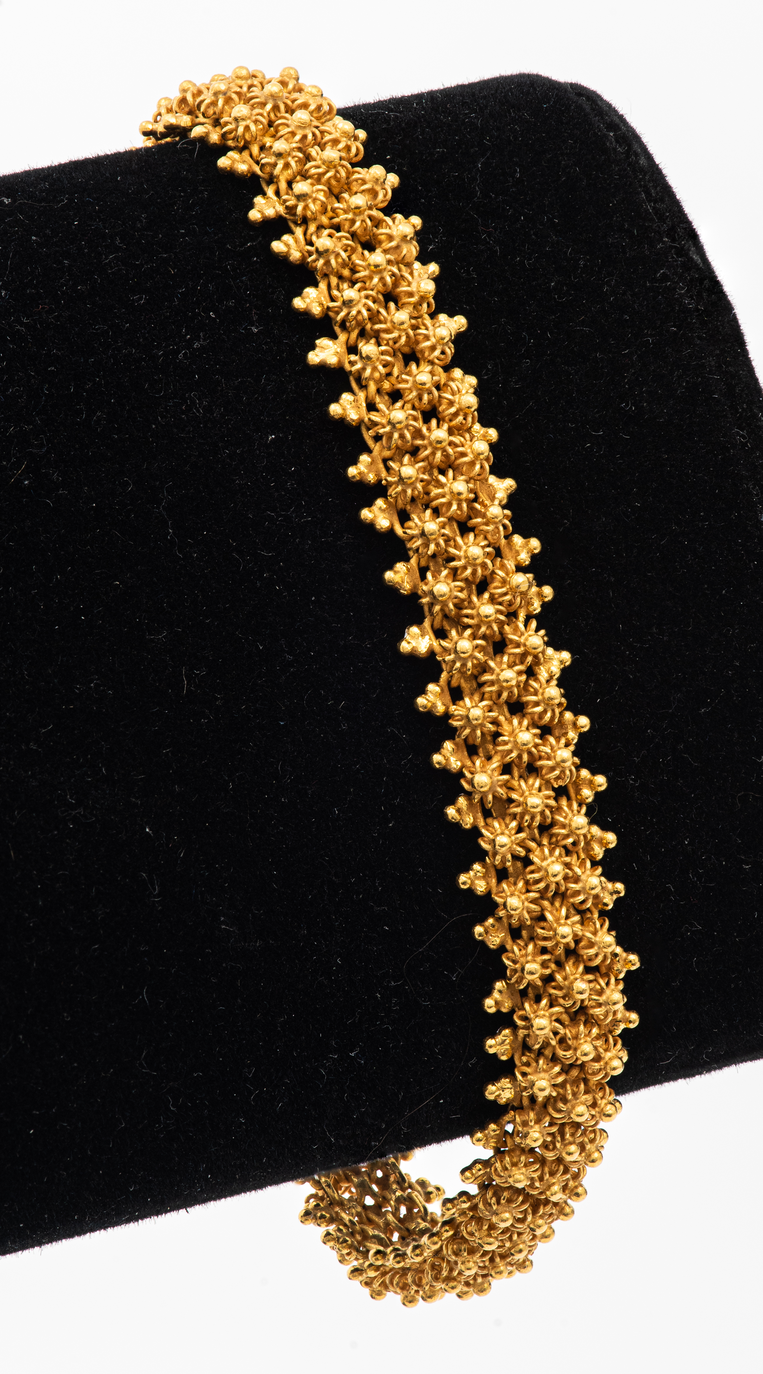 VINTAGE CHINESE 24K GOLD GRANULATED
