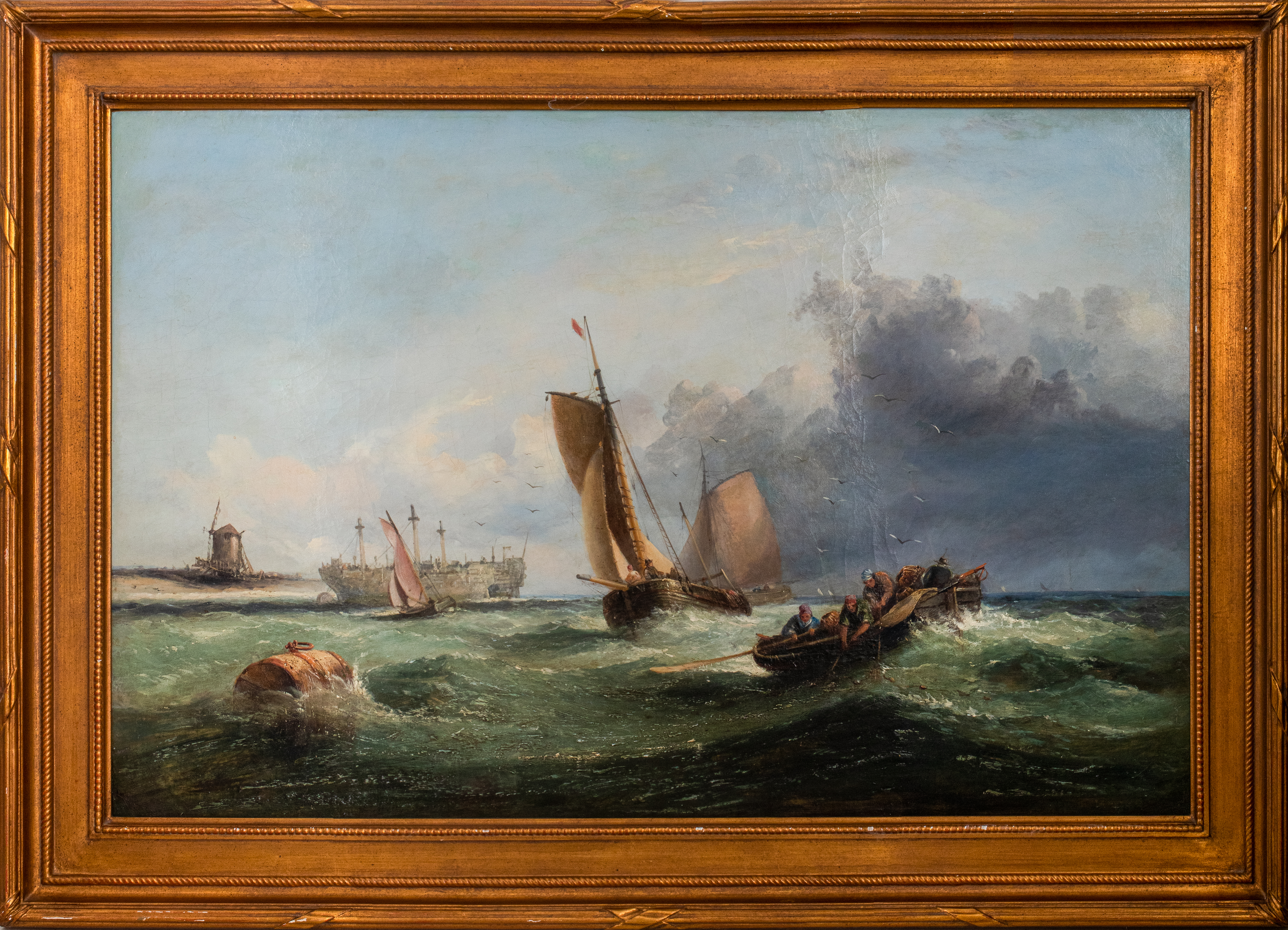 CONTINENTAL SCHOOL MARITIME PAINTING 363b7d