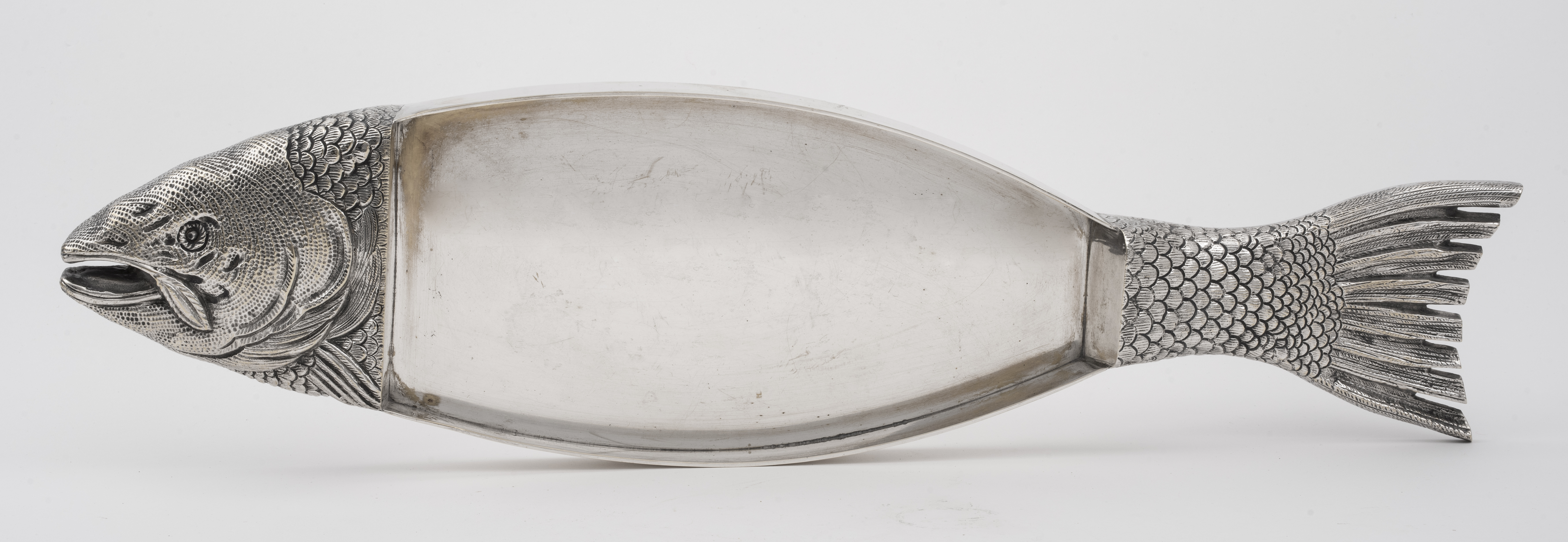 LARGE SILVERPLATE FISH TRAY Large