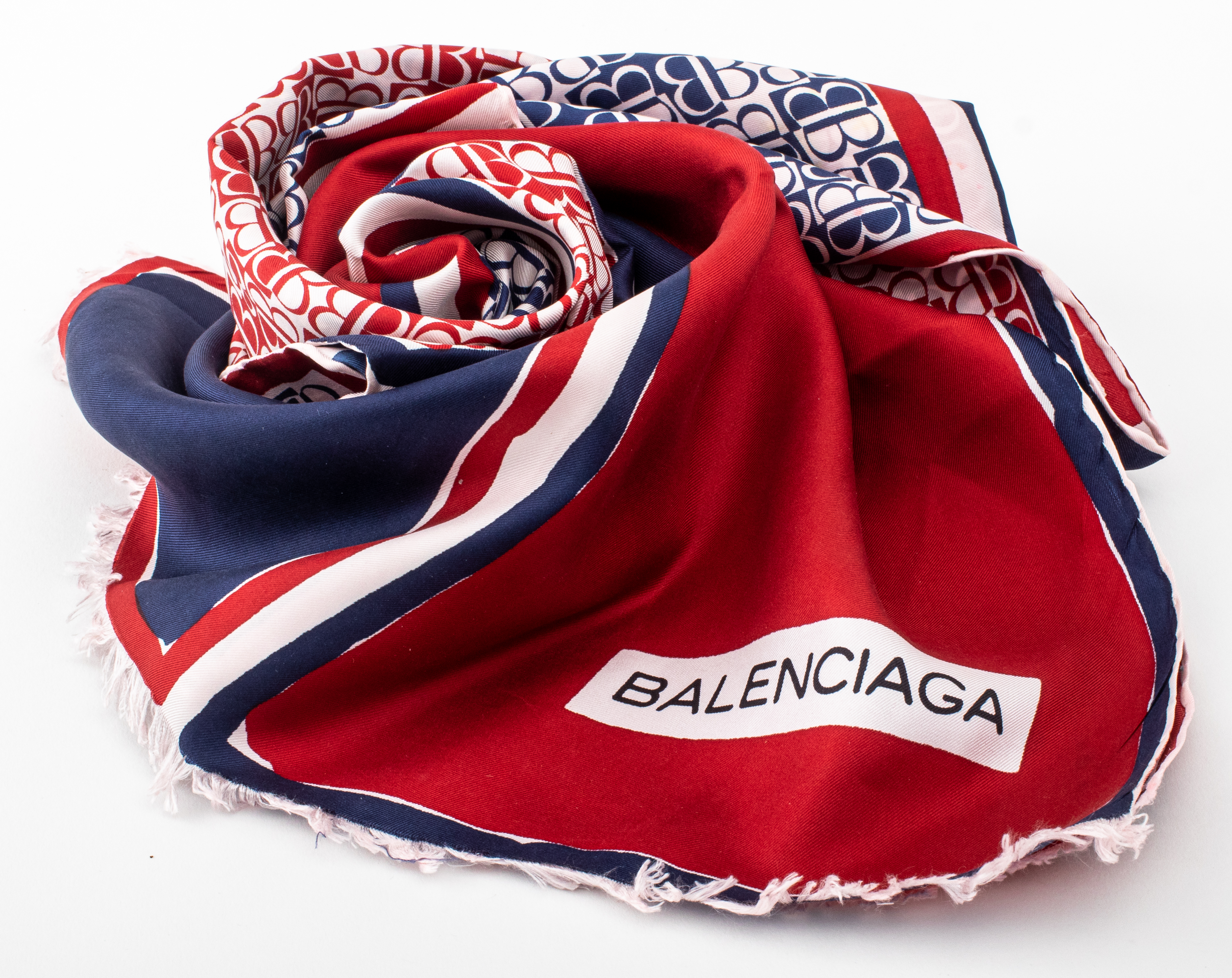 BALENCIAGA SILK JACQUARD SCARF