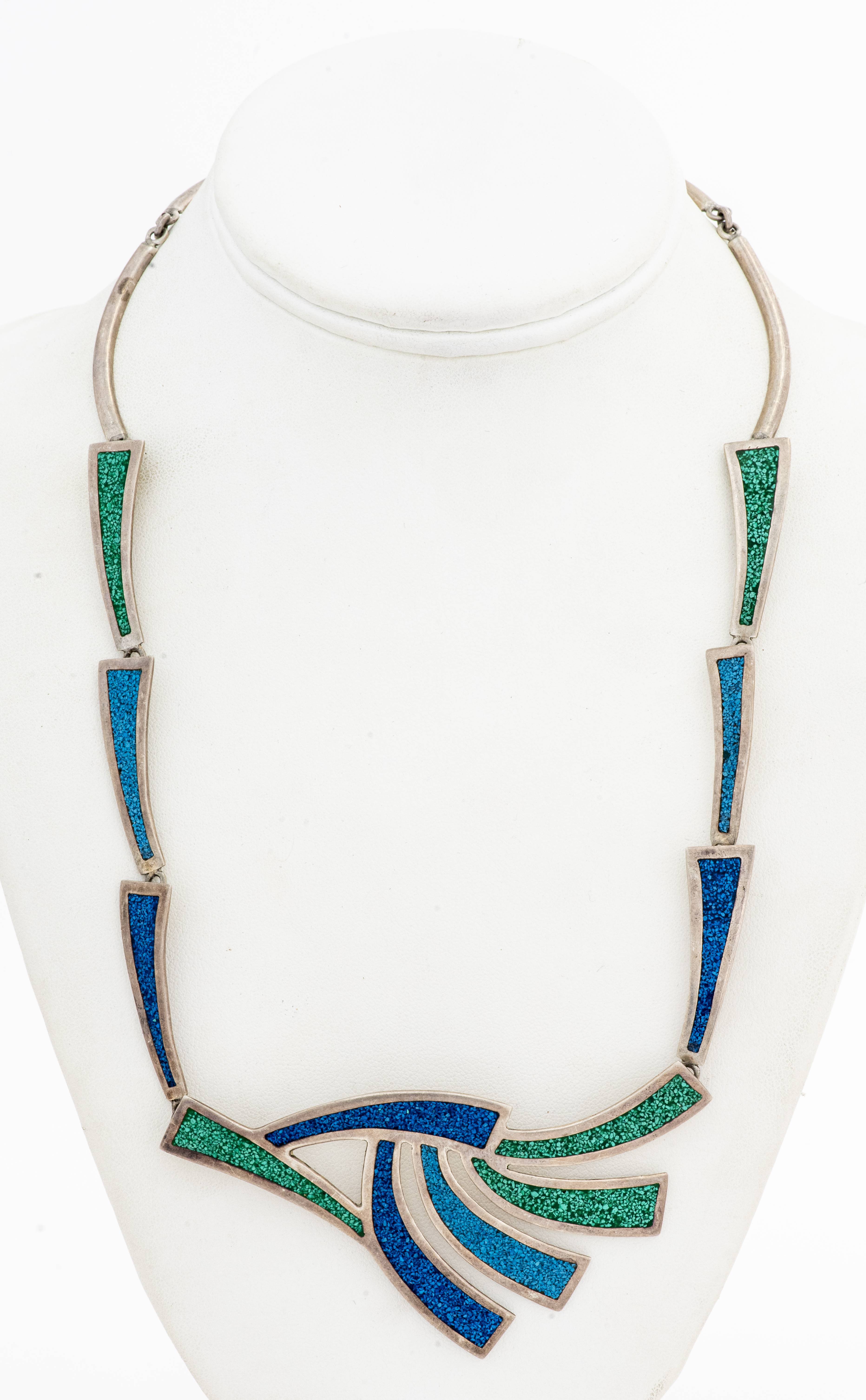 VINTAGE TAXCO SILVER TURQUOISE & LAPIS