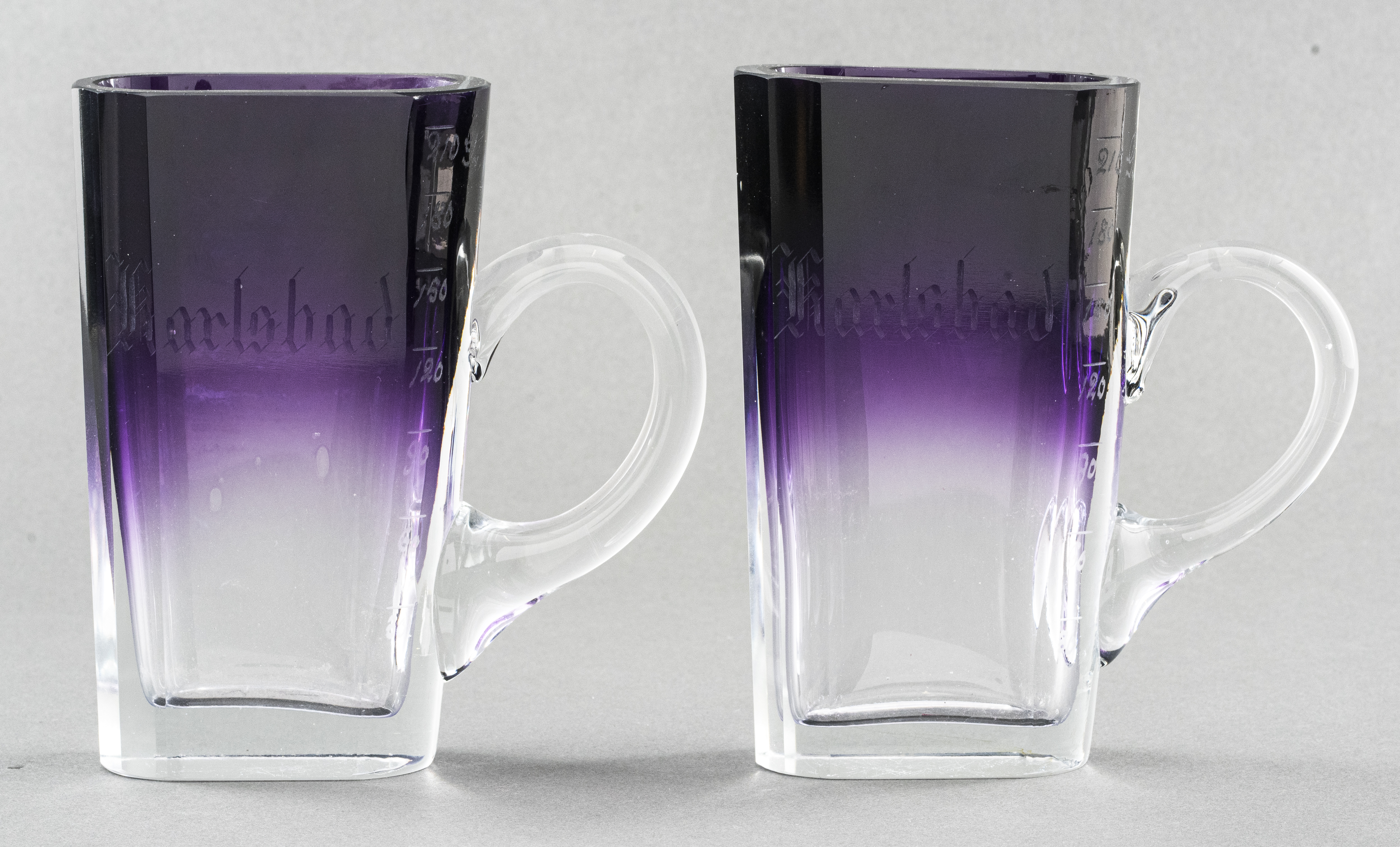 GERMAN PURPLE "KARLSBAD" GLASSES,