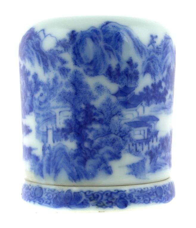 ANTIQUE CHINESE BLUE WHITE TOOTHPICK