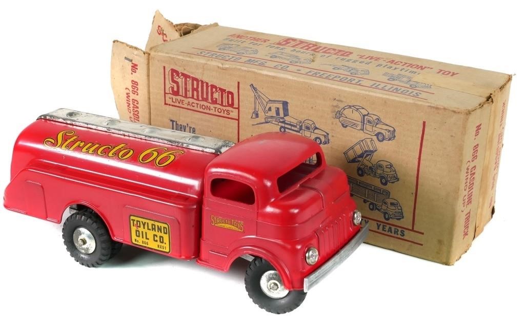 VINTAGE STRUCTO GASOLINE TRUCK WINDUP