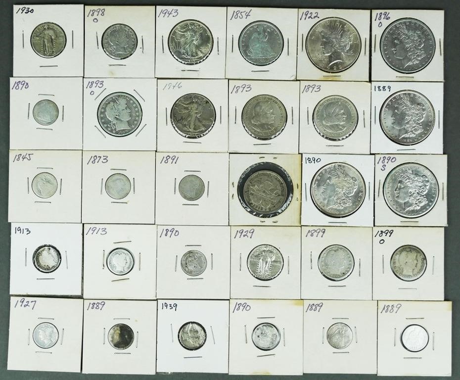  30 US SILVER COINS COLLECTION 363cfc
