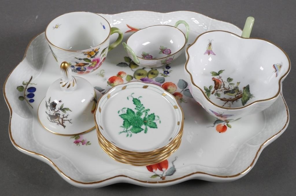 11 HEREND PORCELAIN DISHESSet of 363d37