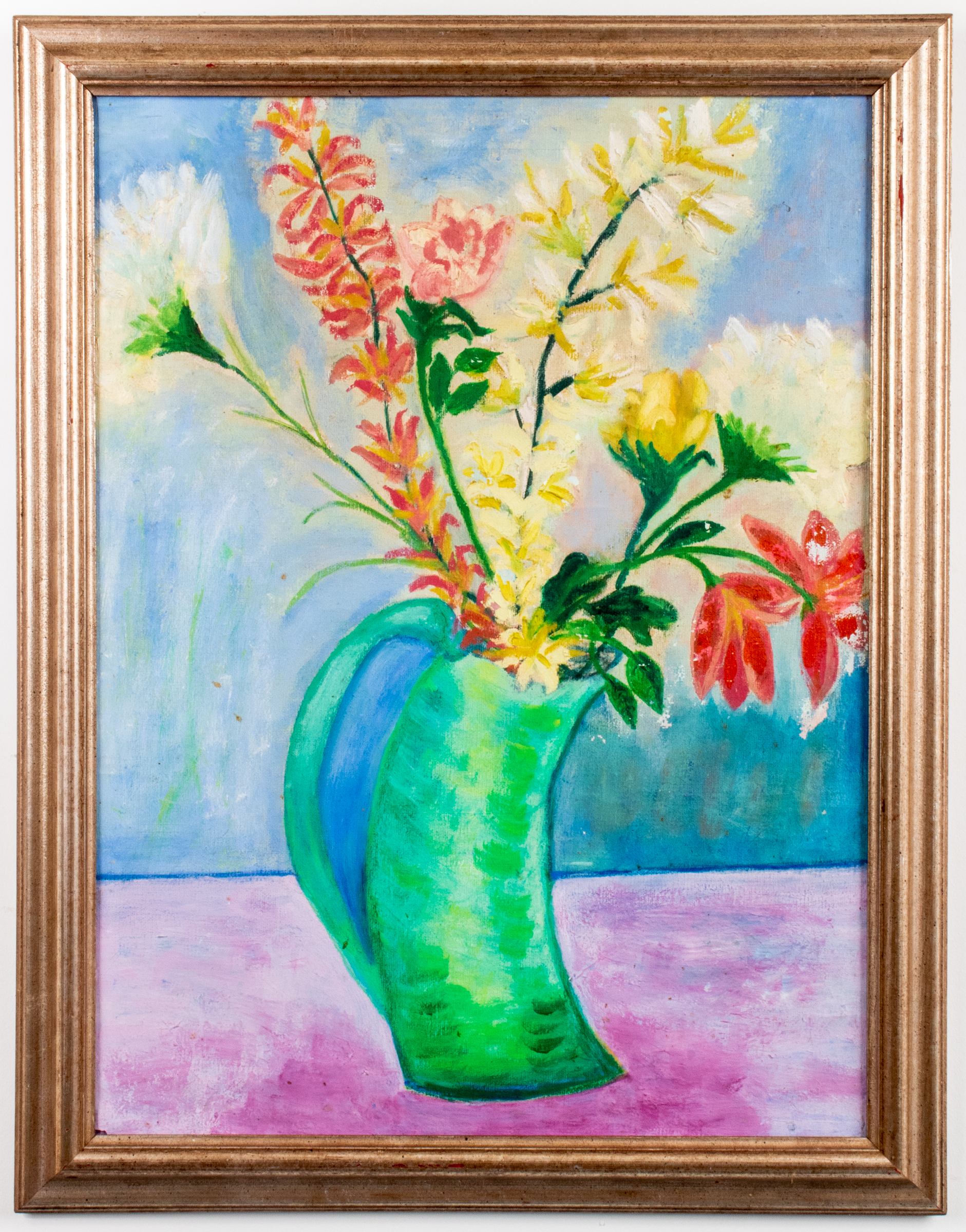 TRUDY HOWARD "FLOWERS" OIL ON CANVAS,