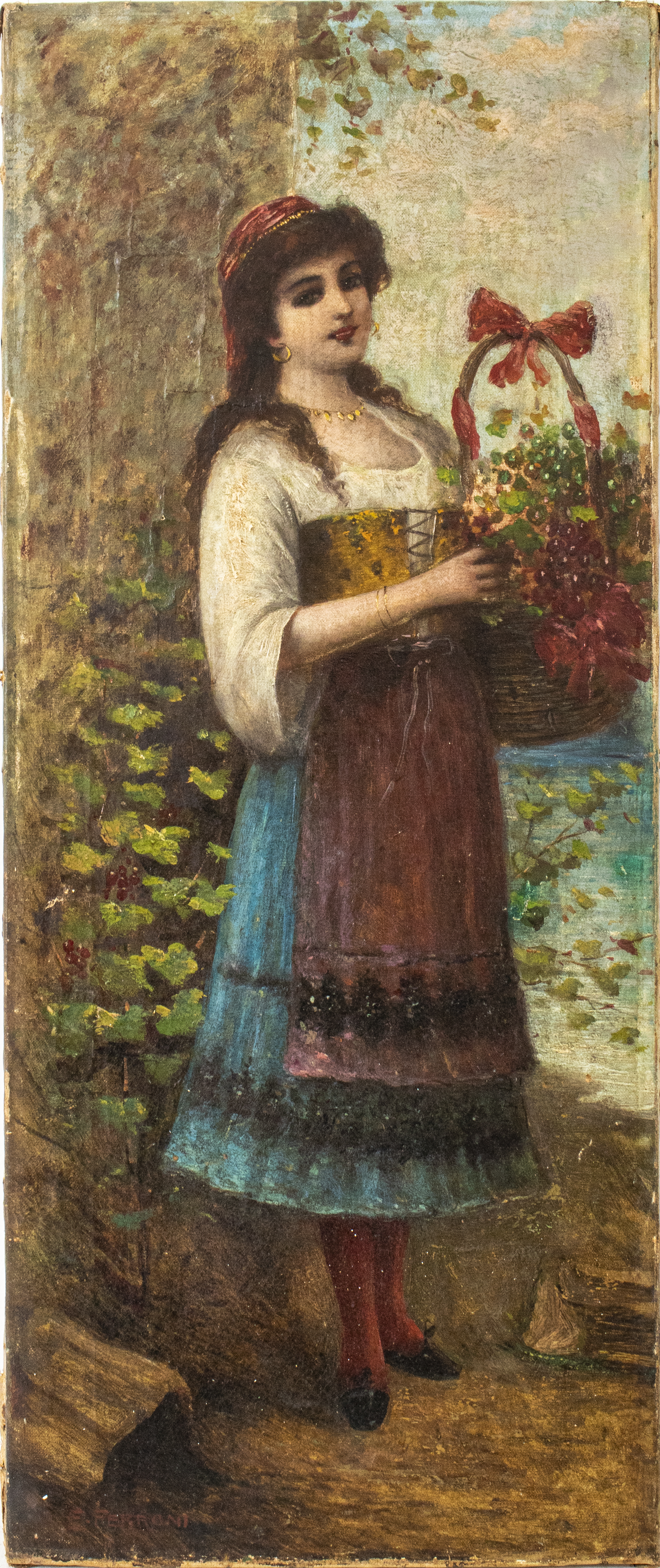 EGISTO FERRONI PEASANT WOMAN OIL