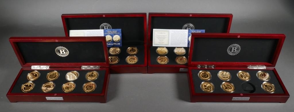 JFK PROOF COIN COLLECTION, 4 SETSBradford