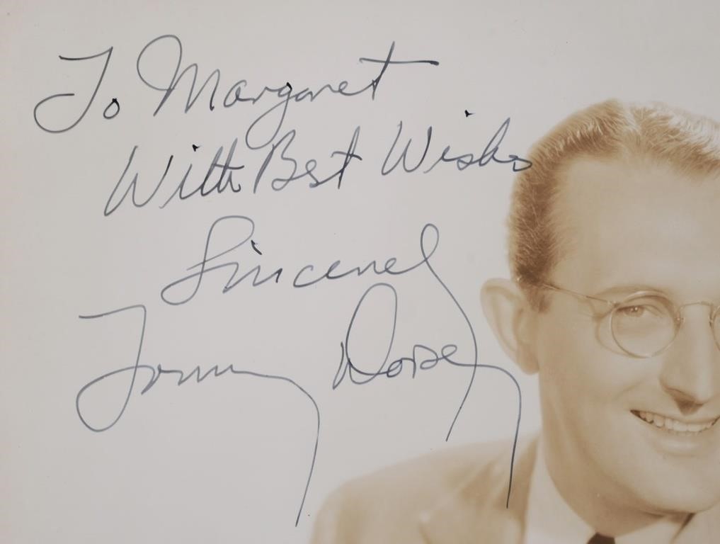 TOMMY DORSEY SIGNED PHOTO, BIG BAND8x10